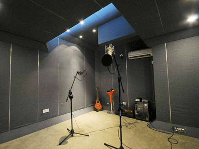 錄音棚聲學處理前后