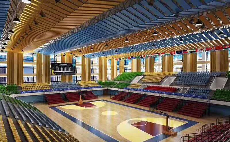 四川內江體育館空間吸聲體聲學工程