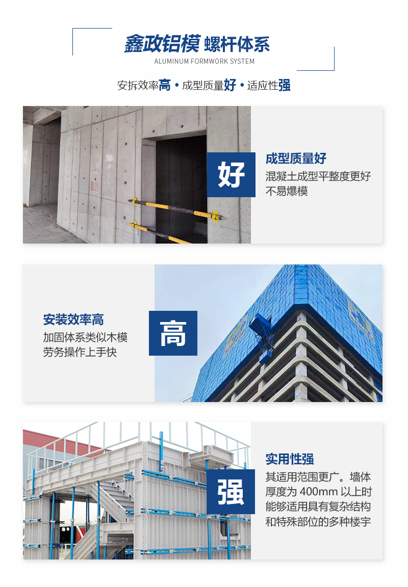 鑫政鋁業鋁模板螺桿體系